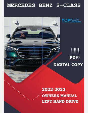 mercedes benz s class 2022-2023 owners manual